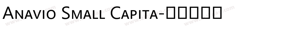 Anavio Small Capita字体转换